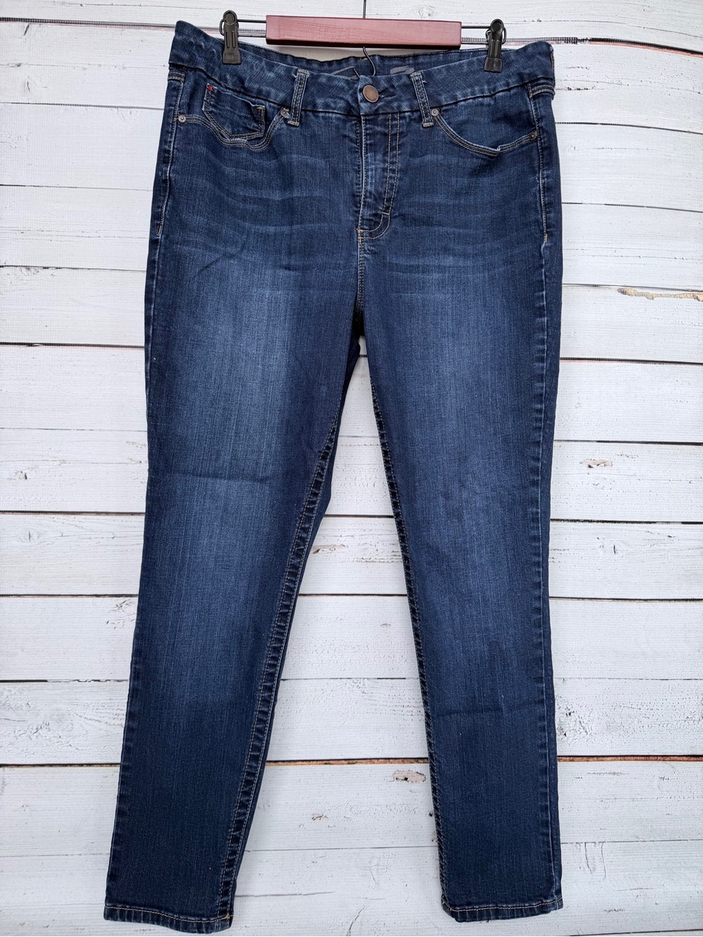 Seven7 High Rise Slim Skinny Stretch Denim Jeans Size 16 #171